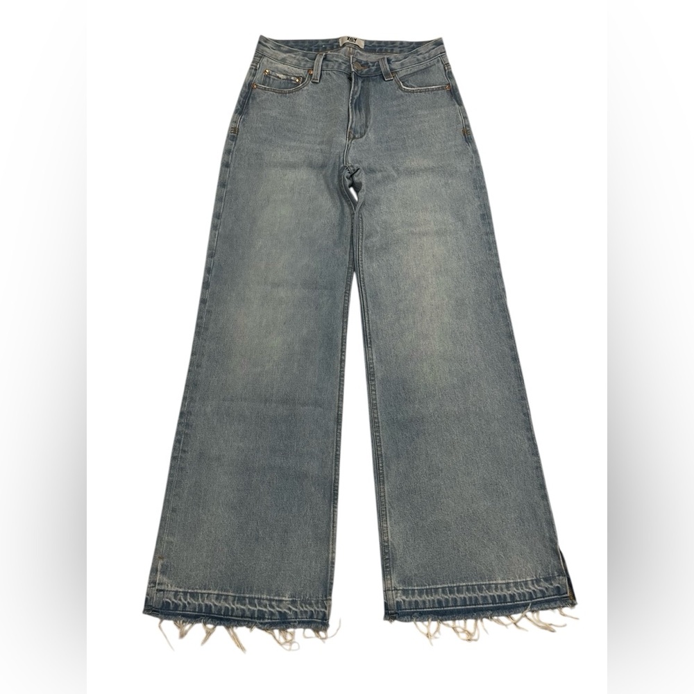GUC ZGY Denim Wide Leg Raw Hem Jeans Size 27